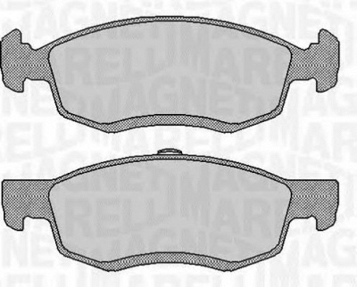 MAGNETI MARELLI 363916060545 -  Комплект тормозных колодок, дисковый тормоз